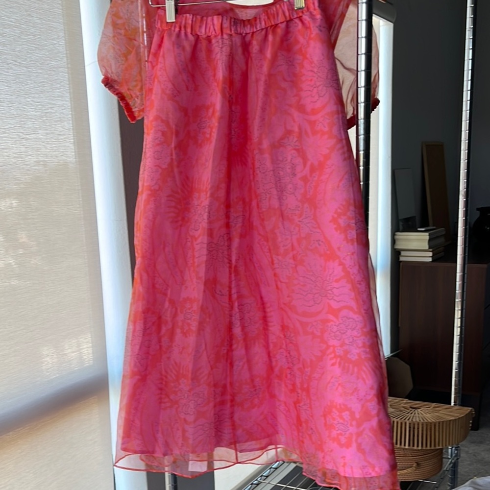 Staid Pink Sheer Dress